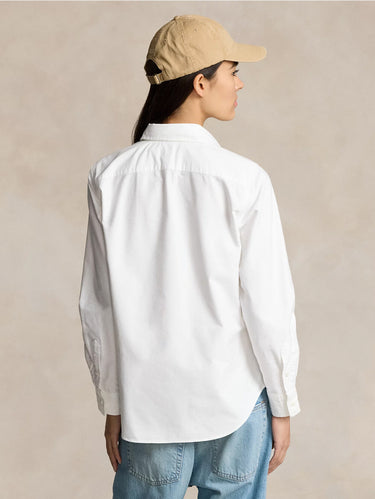 White Slim Fit Oxford Shirt