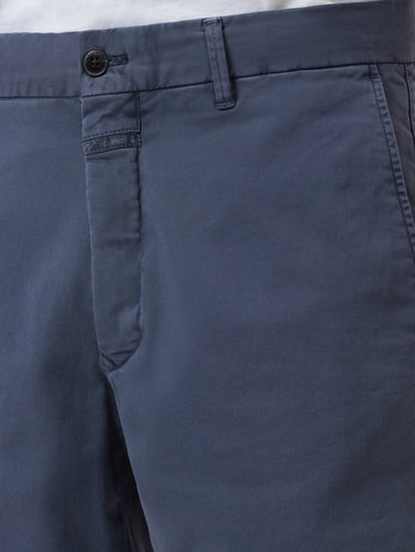 Chino-Shorts aus Baumwolle Rauchblau