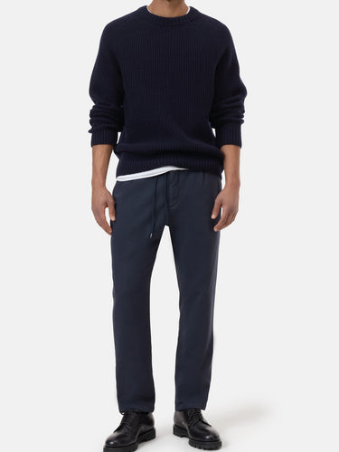 CLOSED-Maglione a Coste in Lana Blu-TRYME Shop
