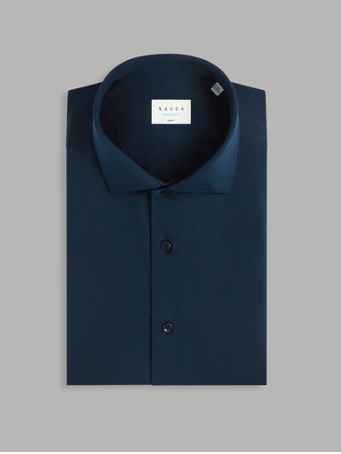 XACUS-Camicia Active Shirt in Twill Oxford Blu-TRYME Shop