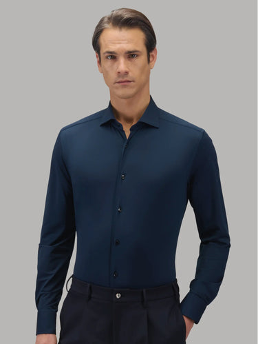 Camicia Active Shirt in Twill Oxford Blu