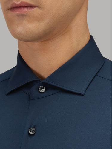 Camicia Active Shirt in Twill Oxford Blu
