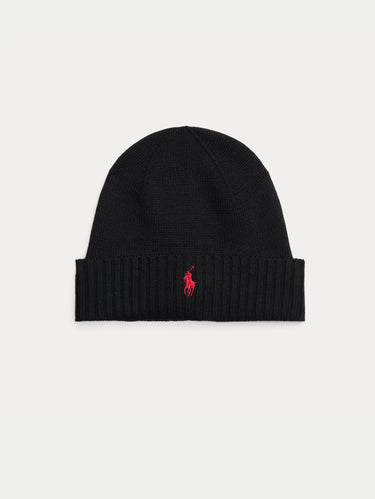 RALPH LAUREN-Cappello in Lana Nero-TRYME Shop