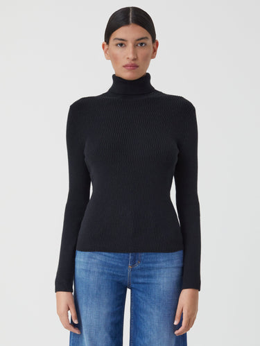 CLOSED-Dolcevita in Misto Cashmere Nero-TRYME Shop