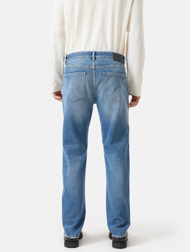 Salt and Pepper Effect Jeans Blue