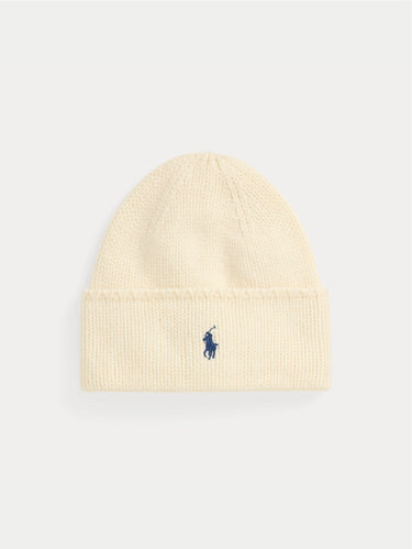 RALPH LAUREN-Cappello in Lana Merino Extrafine Crema-TRYME Shop