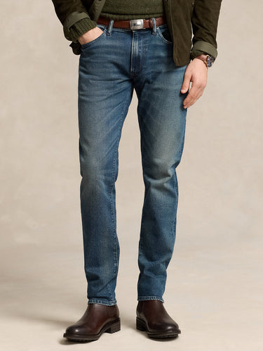 RALPH LAUREN-Jeans Sullivan in Cotone Stretch Blu-TRYME Shop
