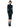 NORMA KAMALI-Abito Midi con Collo Alto in Jersey Nero-TRYME Shop