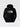 THE NORTH FACE-Felpa con Cappuccio e Logo Ricamato Nero-TRYME Shop