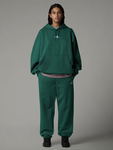 Oversize Kapuzenpullover Grün