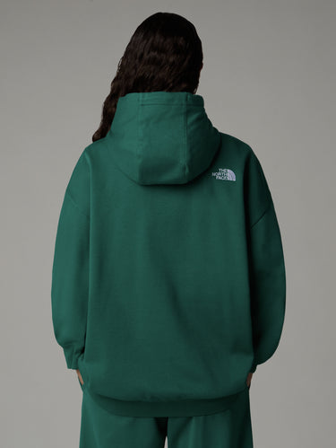 Oversize Kapuzenpullover Grün