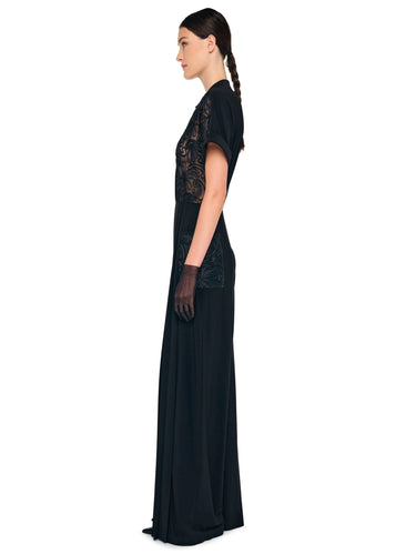Black Semi-Transparent Geralyn Jumpsuit