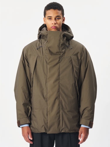 GOLDWIN-Parka Glade Imbottito in Nylon Multi Strato Verde-TRYME Shop