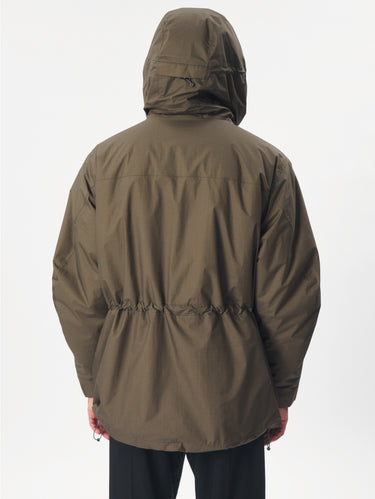 Parka Glade Imbottito in Nylon Multi Strato Verde