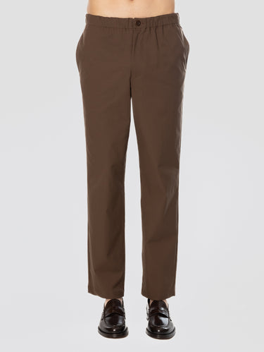 NORSE PROJECTS-Pantaloni Regular Fit in Solotex Marroni-TRYME Shop