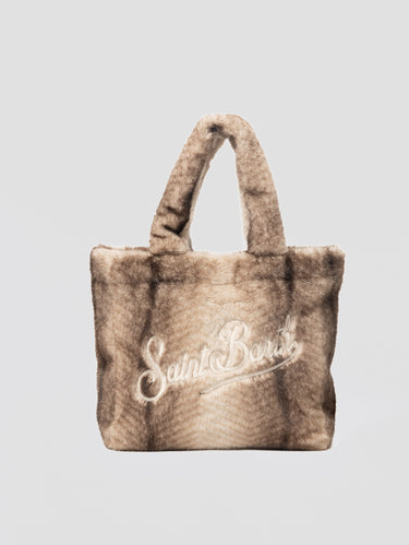 MC2 SAINT BARTH-Borsa in Pelliccia Visone Vanity Grigio-TRYME Shop