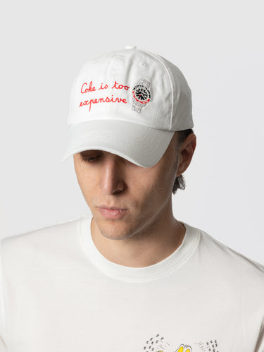 MC2 SAINT BARTH-Cappello da Baseball con Ricamo Expensive Watch Denim Bianco-TRYME Shop