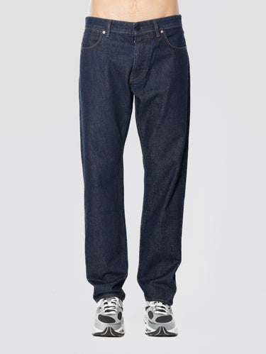 STONE ISLAND-Jeans Cinque Tasche Regular Straight Blu Rinse-TRYME Shop