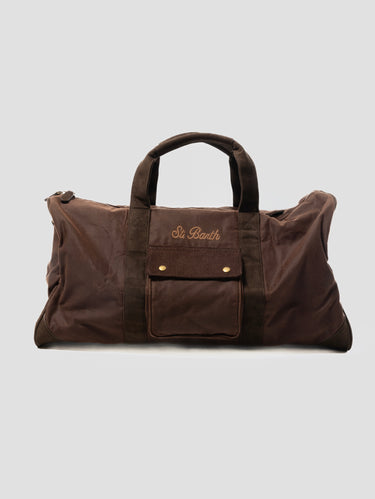 MC2 SAINT BARTH-Borsone da Viaggio Jetleg in Tessuto Wax Marrone-TRYME Shop