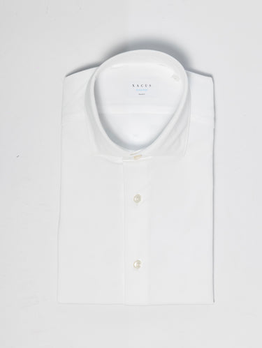 XACUS-Camicia Active Shirt in Twill Bianco-TRYME Shop