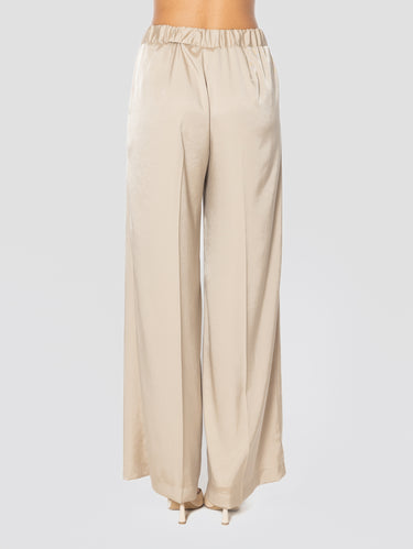 Hose aus Poly-Twill Beige
