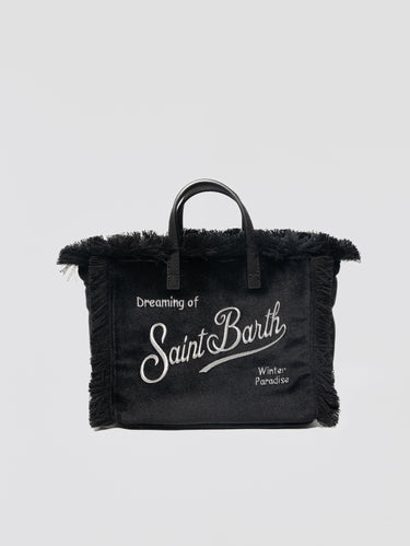 MC2 SAINT BARTH-Borsa Vanity Mini Velvet Nero-TRYME Shop
