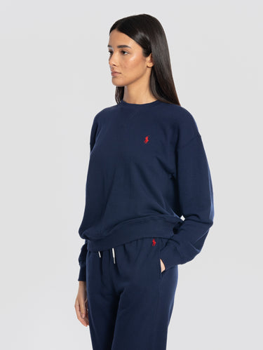 Leichter Rundhals-Sweatshirt Blau
