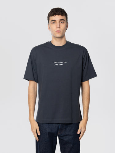 CLOSED-T-shirt Girocollo con Stampa Nero-TRYME Shop