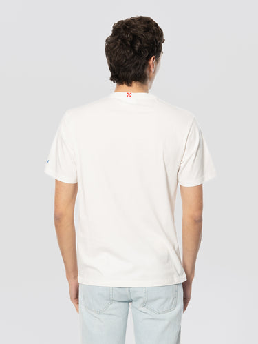 White Snoopy Rigatoni Embroidered T-shirt
