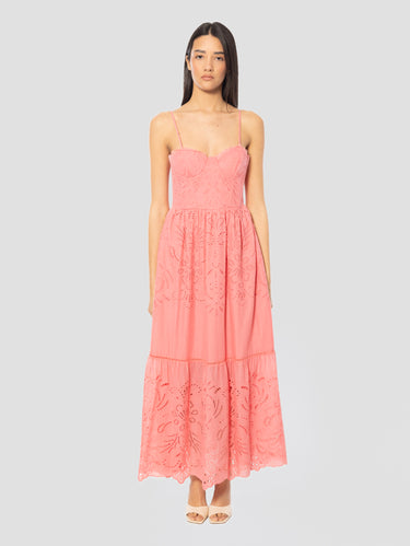ERMANNO FIRENZE-Abito Lungo in Pizzo Sangallo-TRYME Shop