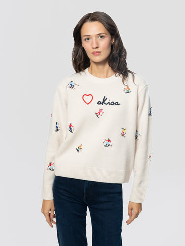 MC2 SAINT BARTH-Maglione Oversize Love Skiss Girls Avorio-TRYME Shop