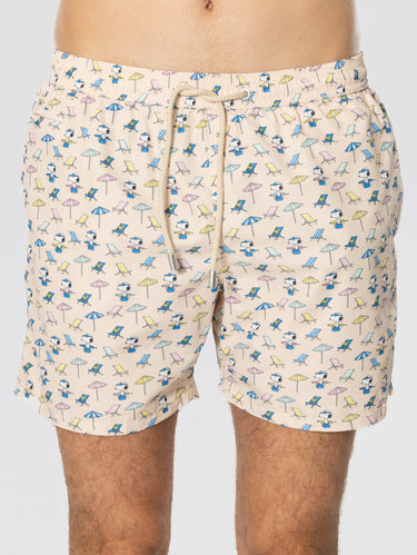 MC2 SAINT BARTH-Costume Media Lunghezza Snoopy Relax Beige-TRYME Shop