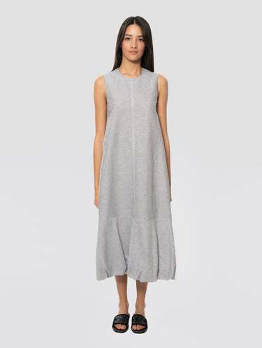 MAX MARA MM-Abito Lungo Smanicato Oversize Celeste-TRYME Shop