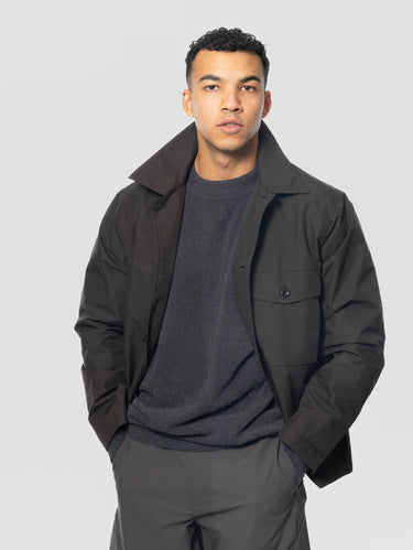 Surchemise Arresskov en dobby Windstopper noir