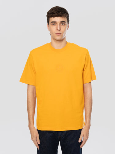 STONE ISLAND-T-shirt con Stampa Logo Compass Arancio-TRYME Shop