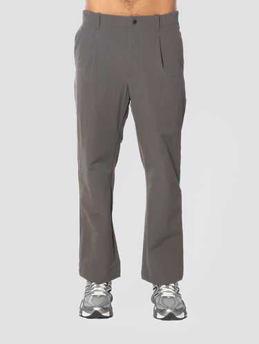 GOLDWIN-Pantaloni con Pences e Tasche Posteriori Diagonali Esperesso-TRYME Shop