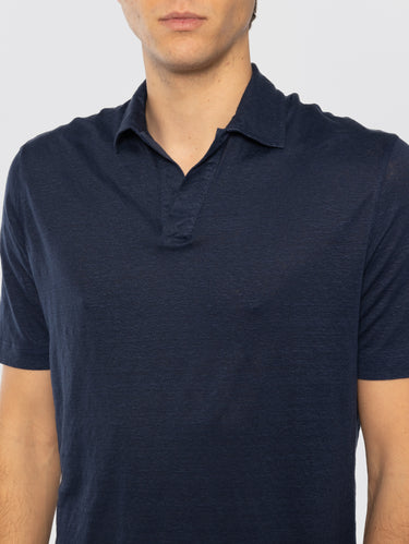 Skipper Polo van Linnen Indigo