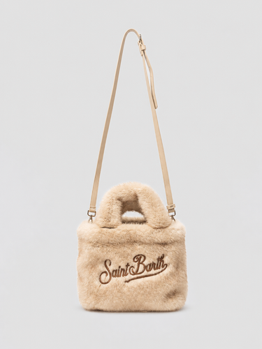 MC2 SAINT BARTH-Borsa in Pelliccia Visone Vanity Mini Grigio-TRYME Shop