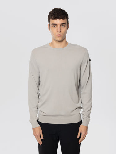 RRD-Maglia Girocollo in Filato Stretch Beige-TRYME Shop