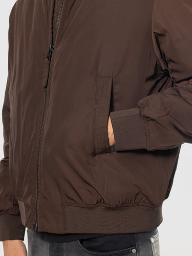 Espresso Recycled Twill Classic Bomber Jacket