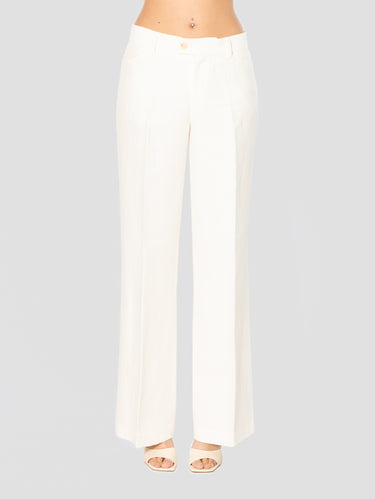 CLOSED-Pantaloni Svasati Gamba Lunga Avorio-TRYME Shop