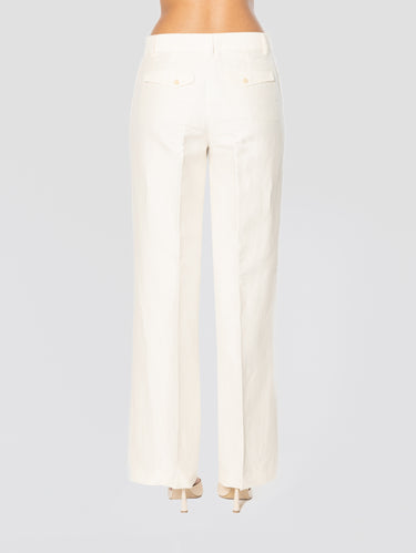 Ivory Flared Long Leg Pants