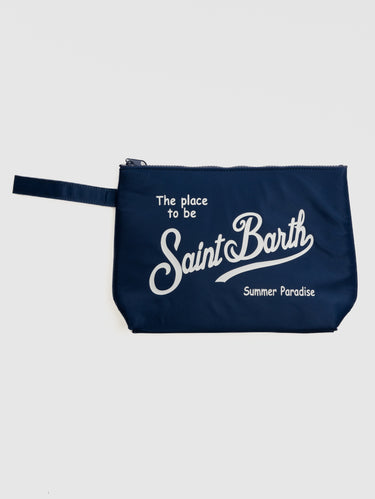 MC2 SAINT BARTH-Pochette Large in Neoprene Blu-TRYME Shop