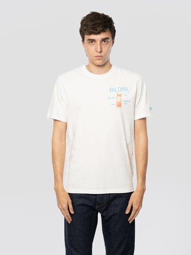 MC2 SAINT BARTH-T-shirt con Ricamo Paloma Recipe Bianco-TRYME Shop