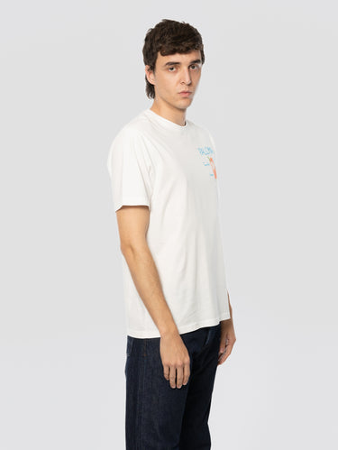 White T-shirt with Paloma Recipe Embroidery