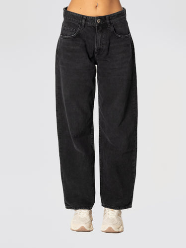 ICON DENIM-Denim Bea Wide Leg Vita Bassa Nero-TRYME Shop