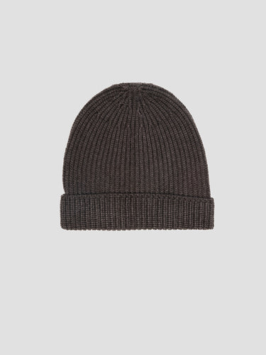 FILIPPO DE LAURENTIIS-Cappello in Lana Merino a Coste Moro-TRYME Shop