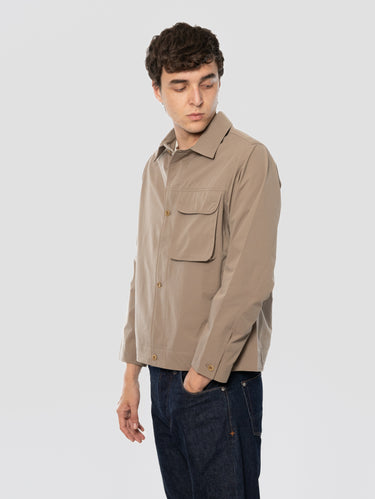 NORSE PROJECTS-Overshirt con Tasca sul Petto Beige-TRYME Shop