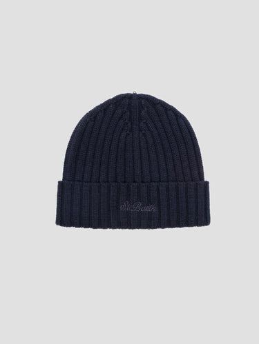 MC2 SAINT BARTH-Cappello in Lana Merino Blu-TRYME Shop