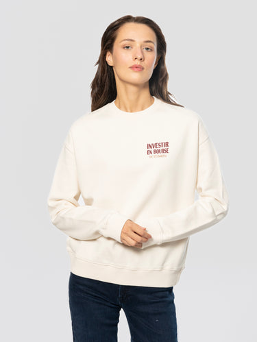 MC2 SAINT BARTH-Felpa Stardust Investir En Bourse Bianco-TRYME Shop